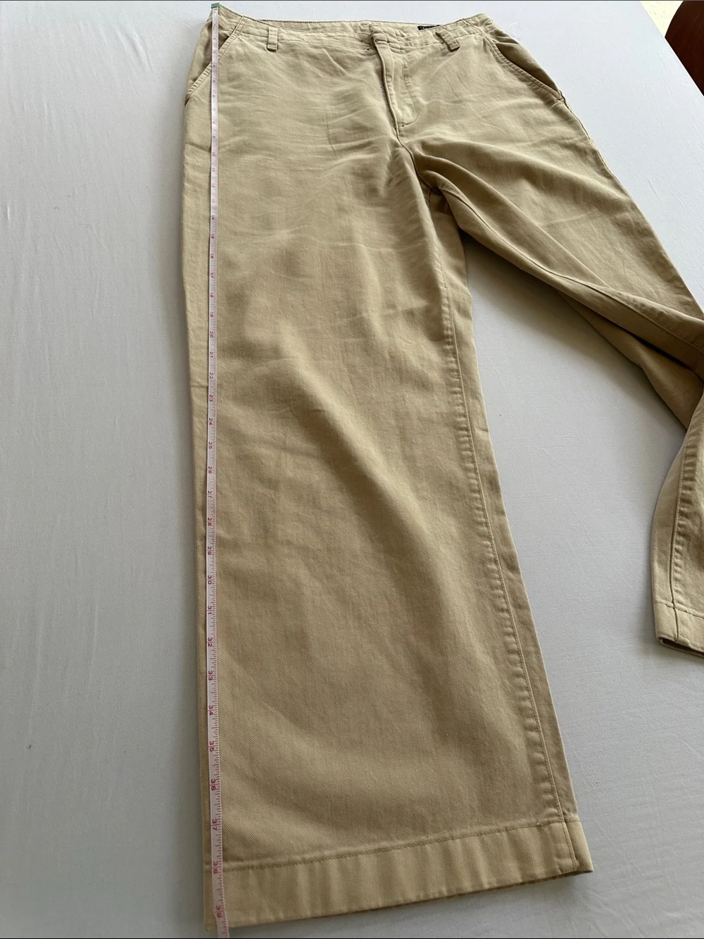 GAP Women’s Casual “Loose Khaki”Beige Cotton Chino Pants Size 12
